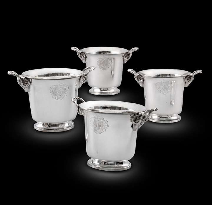 A Set of Four George II Wine Coolers
